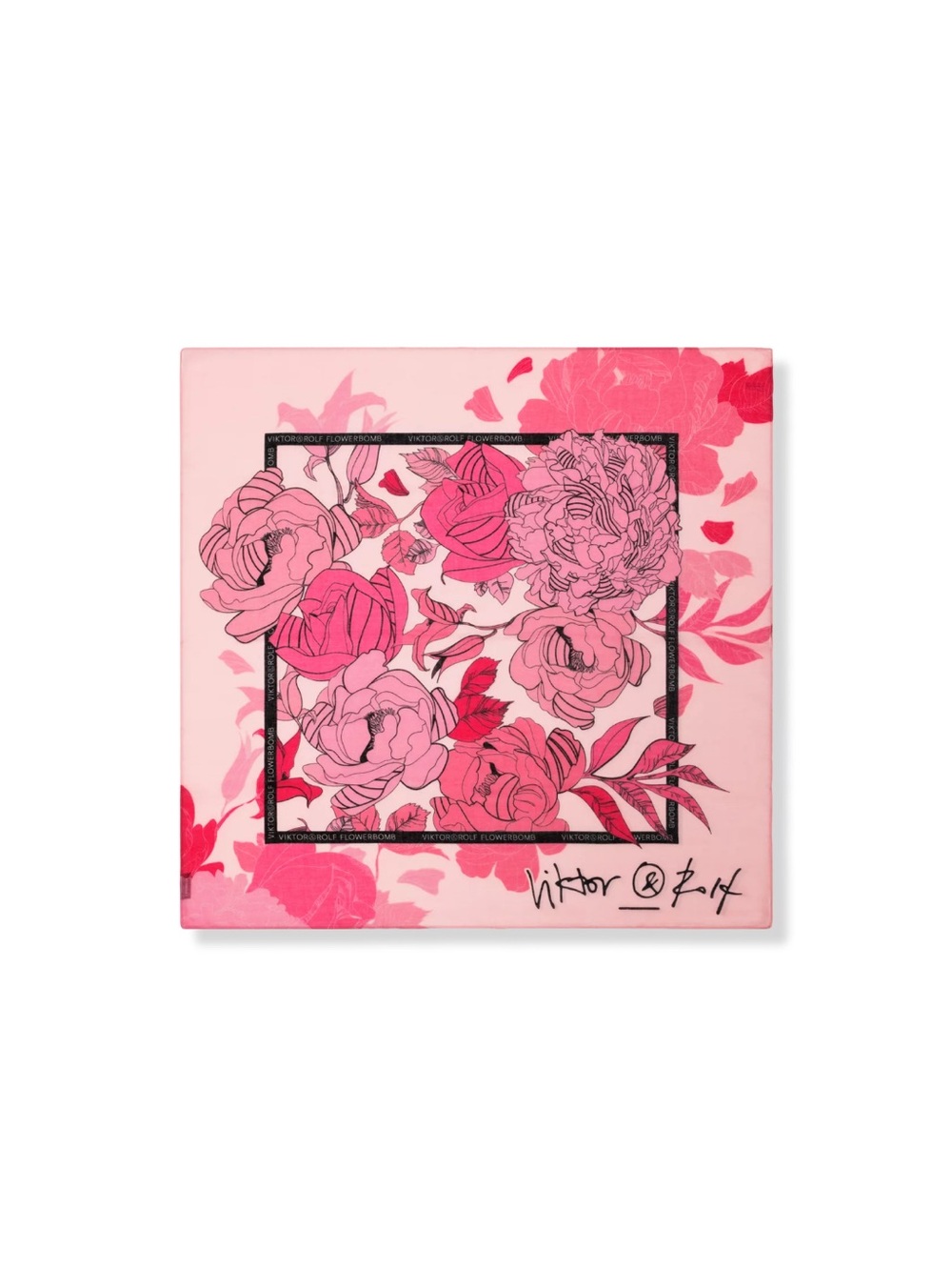 Viktor & Rolf Pink Floral Bomb Scarf